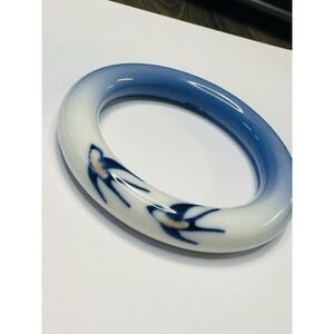 Royal Copenhagen porcelain Swallow Decor Bracelet Bangle
